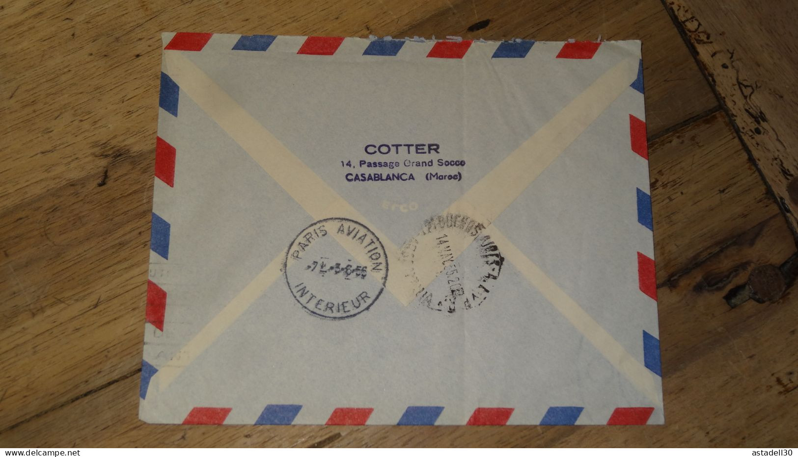 Enveloppe MAROC, 25e Anniversaire Mermoz, Casablanca 1955   ......... Boite1 ...... 240424-74 - Covers & Documents