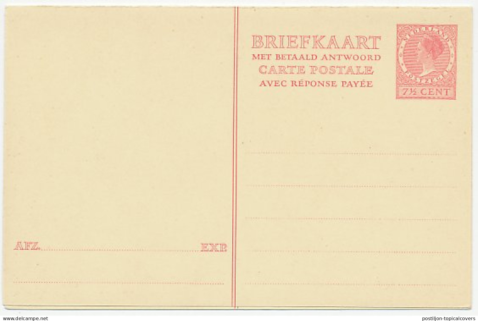 Briefkaart G. 232 - Postal Stationery