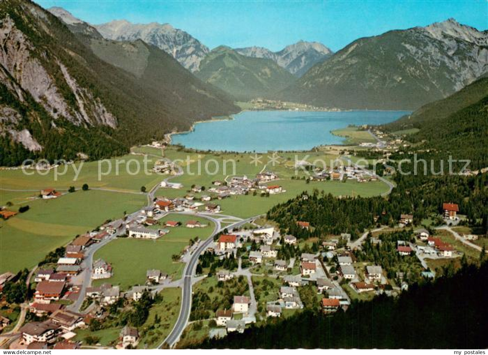 73753360 Maurach Achensee Fliegeraufnahme Mit Karwendelgebirge Maurach Achensee - Other & Unclassified