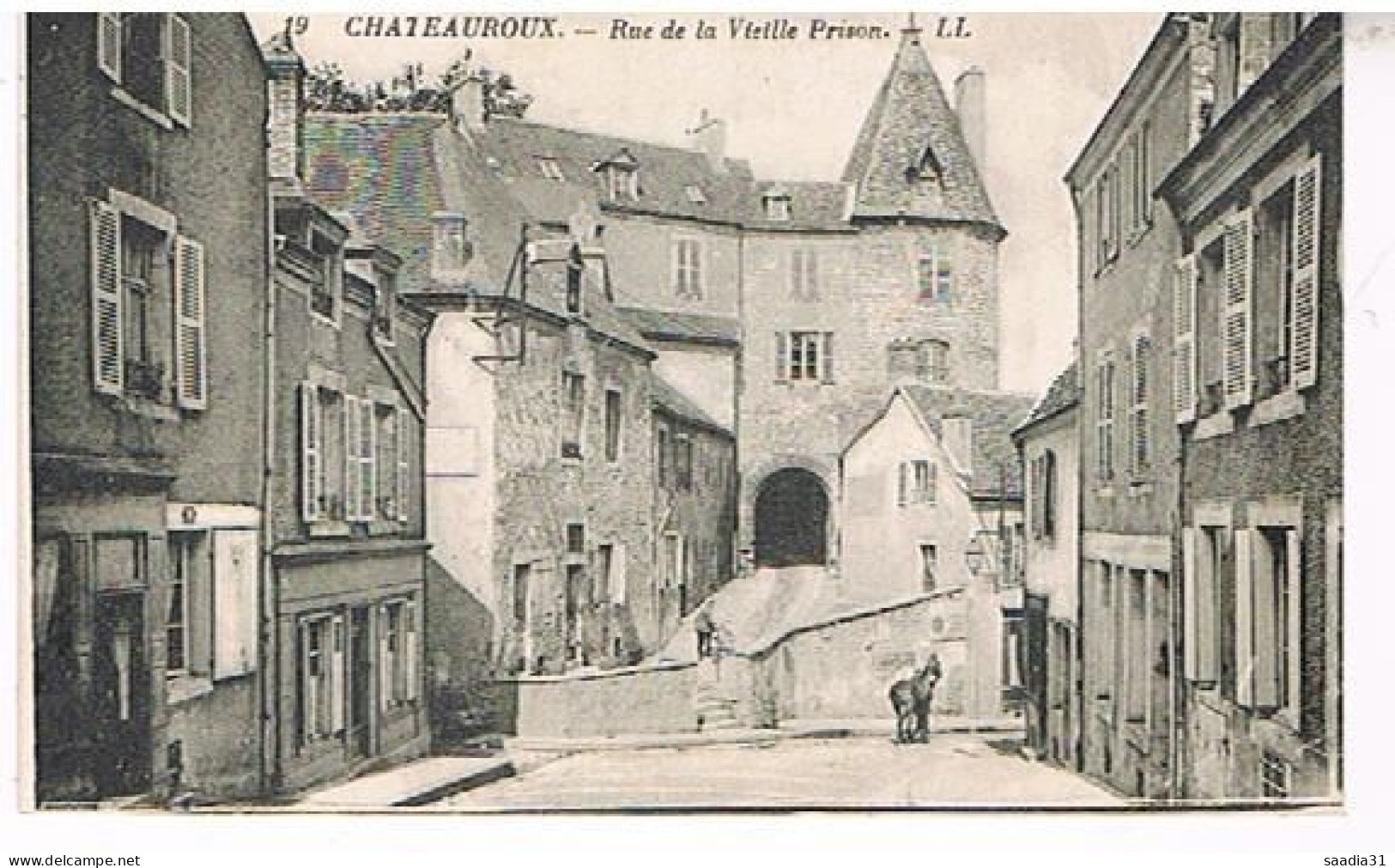 36  CHATEAUROUX RUE DE LA VIEILLE PRISON  1928 - Chateauroux