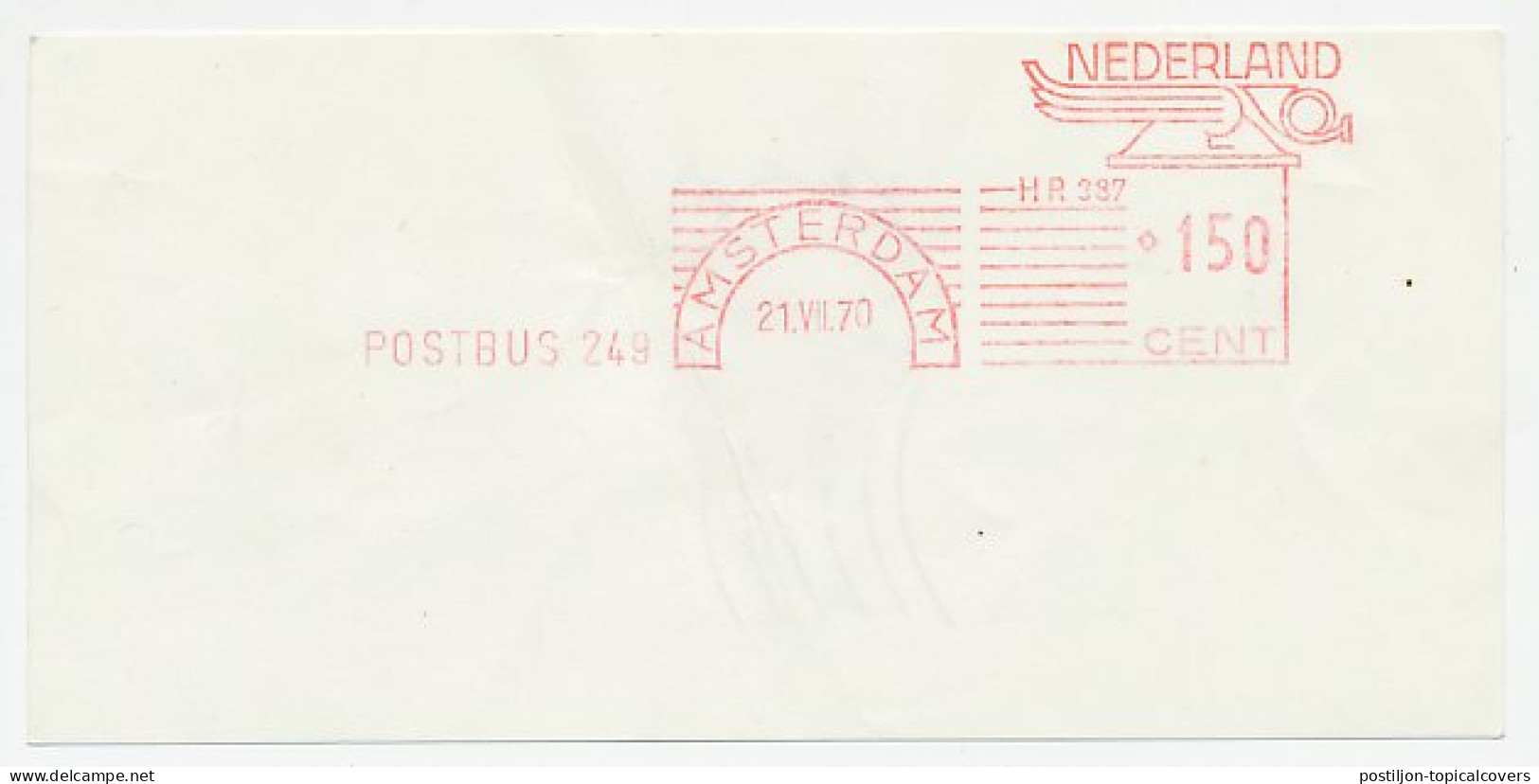 Em. Juliana Amsterdam - Enschede 1970 V.v. - Envopak Kaart - Ohne Zuordnung