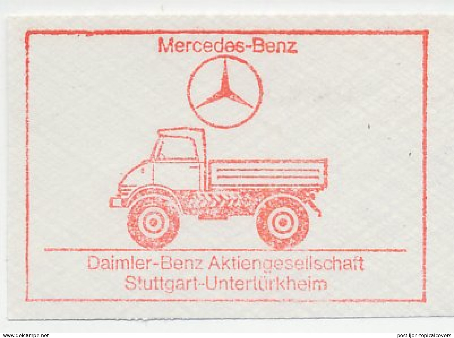 Meter Cut Germany 1970 Truck - Mercedes Benz - Camion