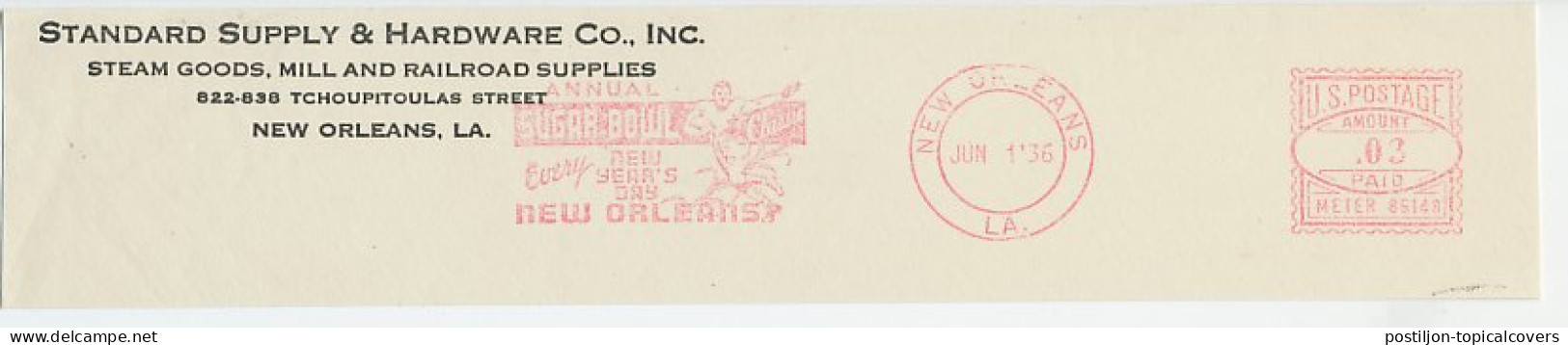 Meter Top Cut USA 1936 Football - Sugar Bowl - New Orleans - Other & Unclassified