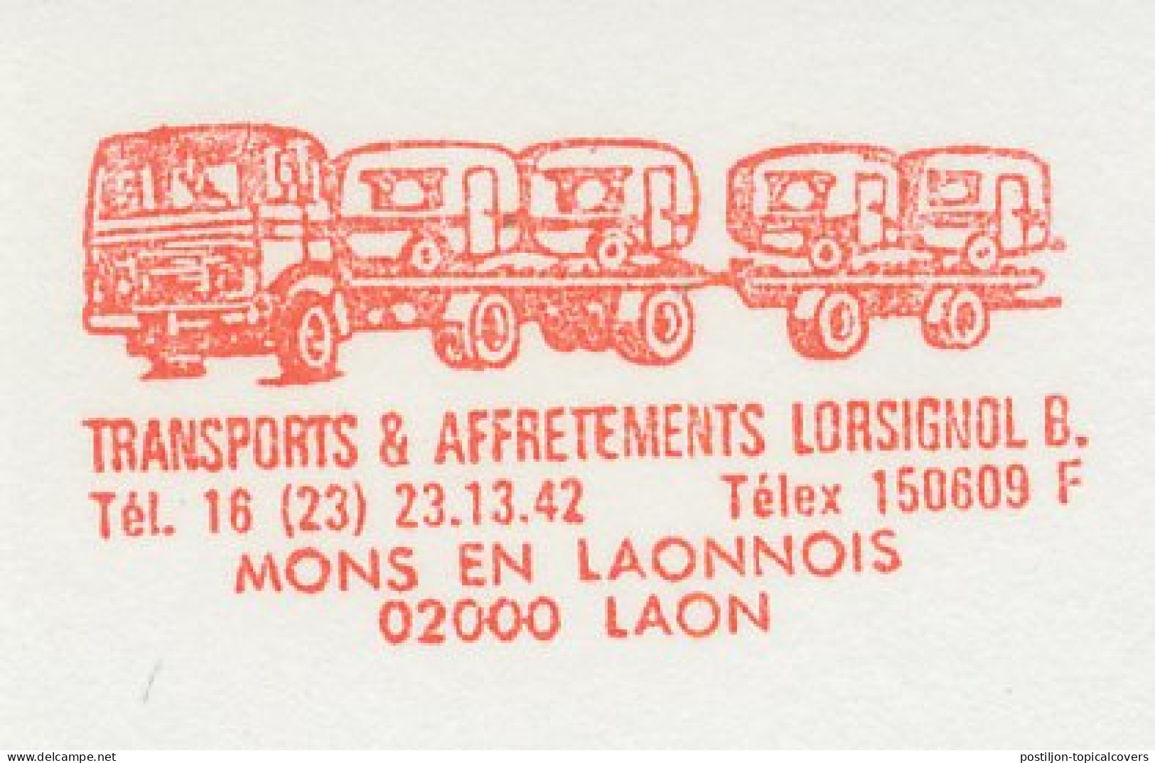 Test Meter Strip France 1976 Transport Truck - Caravan - Camiones