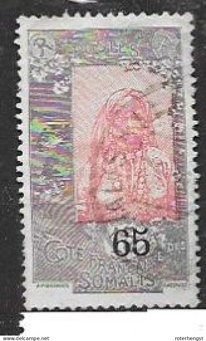 Somalis VFU Nice Cancel On Good Overprint Stamp But Light Thins (aminci) Top Left Corner - Used Stamps