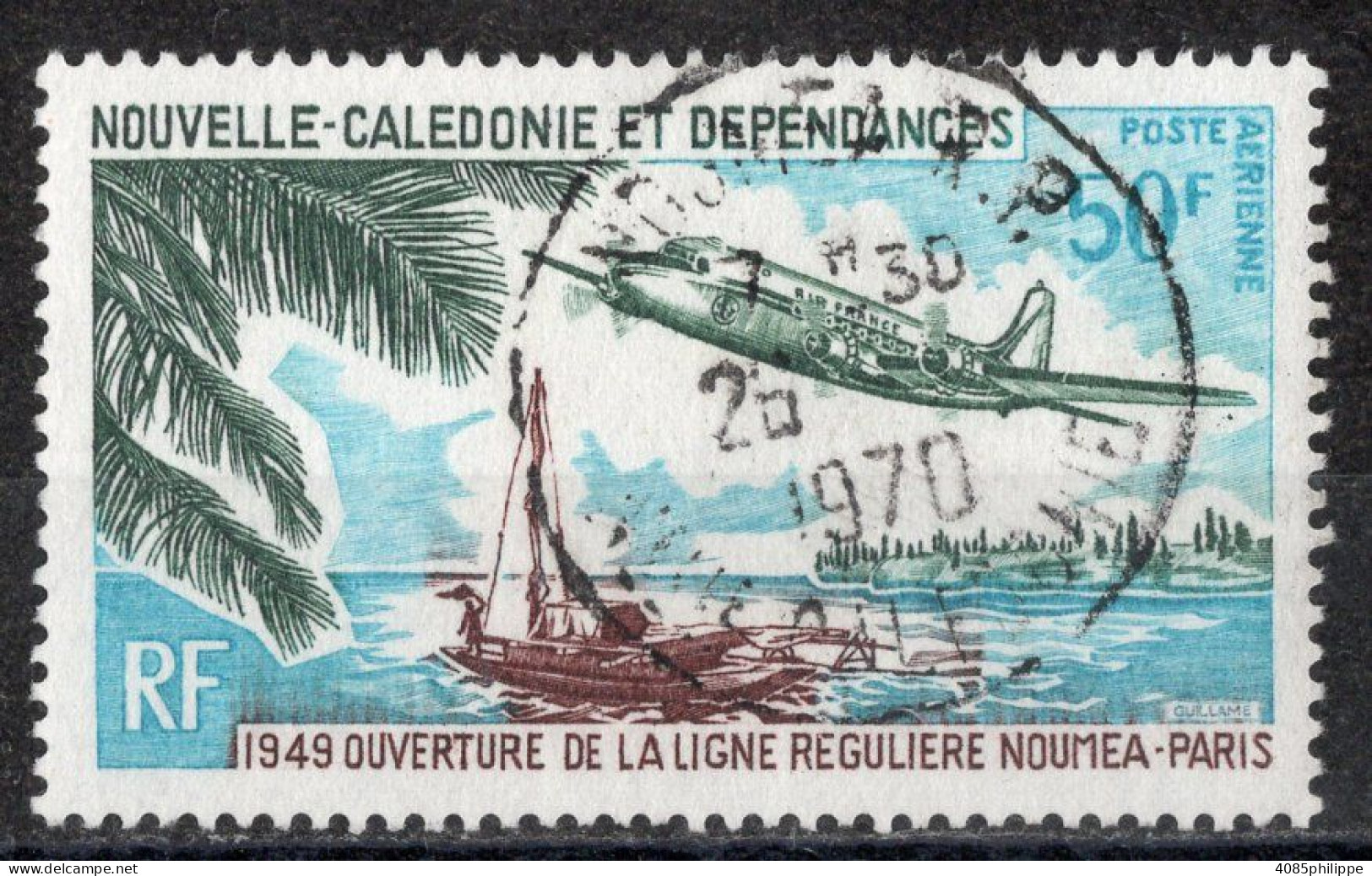 Nvelle CALEDONIE Timbre-Poste Aérienne N°109 Oblitéré TB Cote : 3€90 - Usati