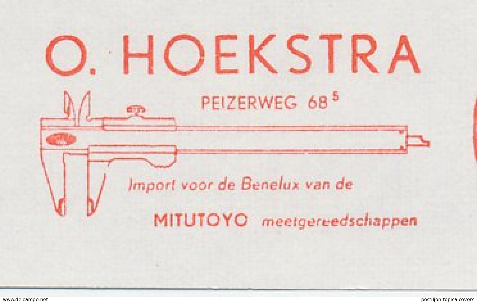 Meter Cut Netherlands 1979 Vernier Caliper - Autres & Non Classés