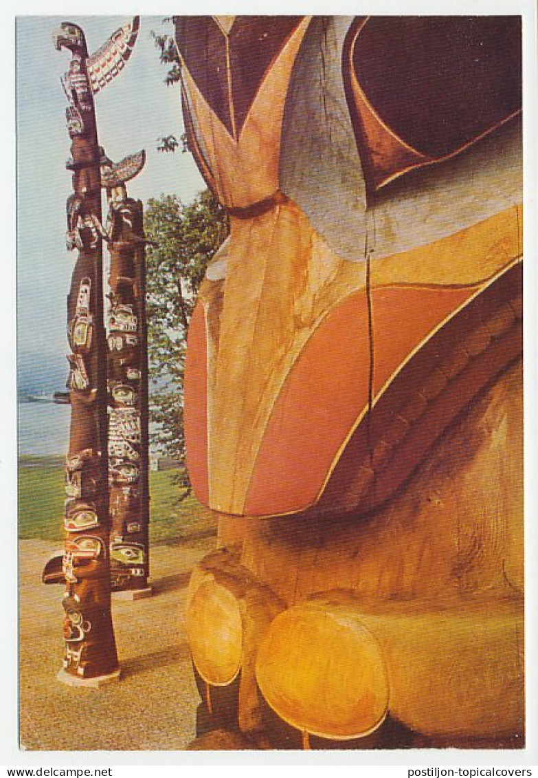 Postal Stationery Canada Totem Poles - Indiani D'America