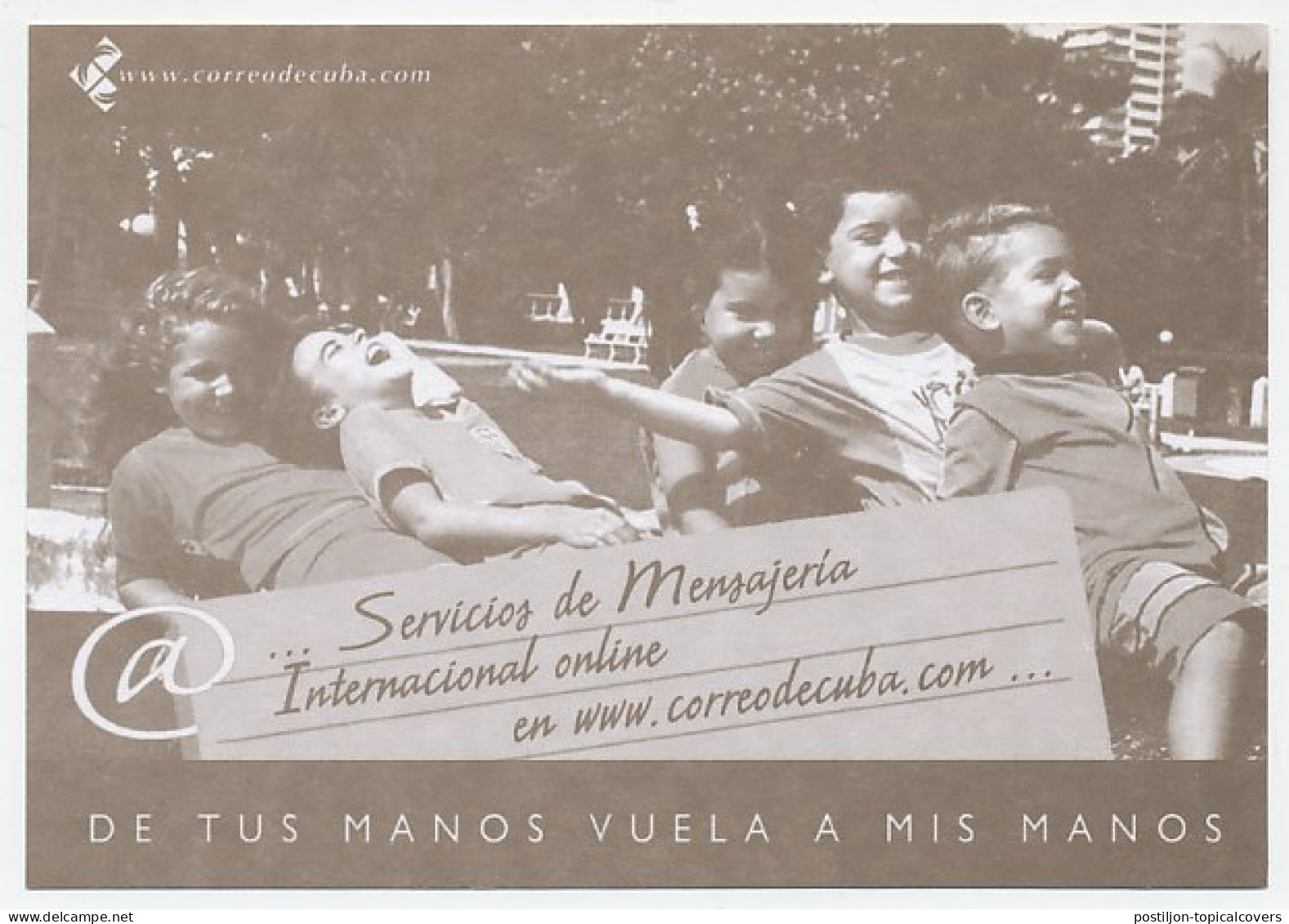 Postal Stationery Cuba @ - Children - Hands - Informatique