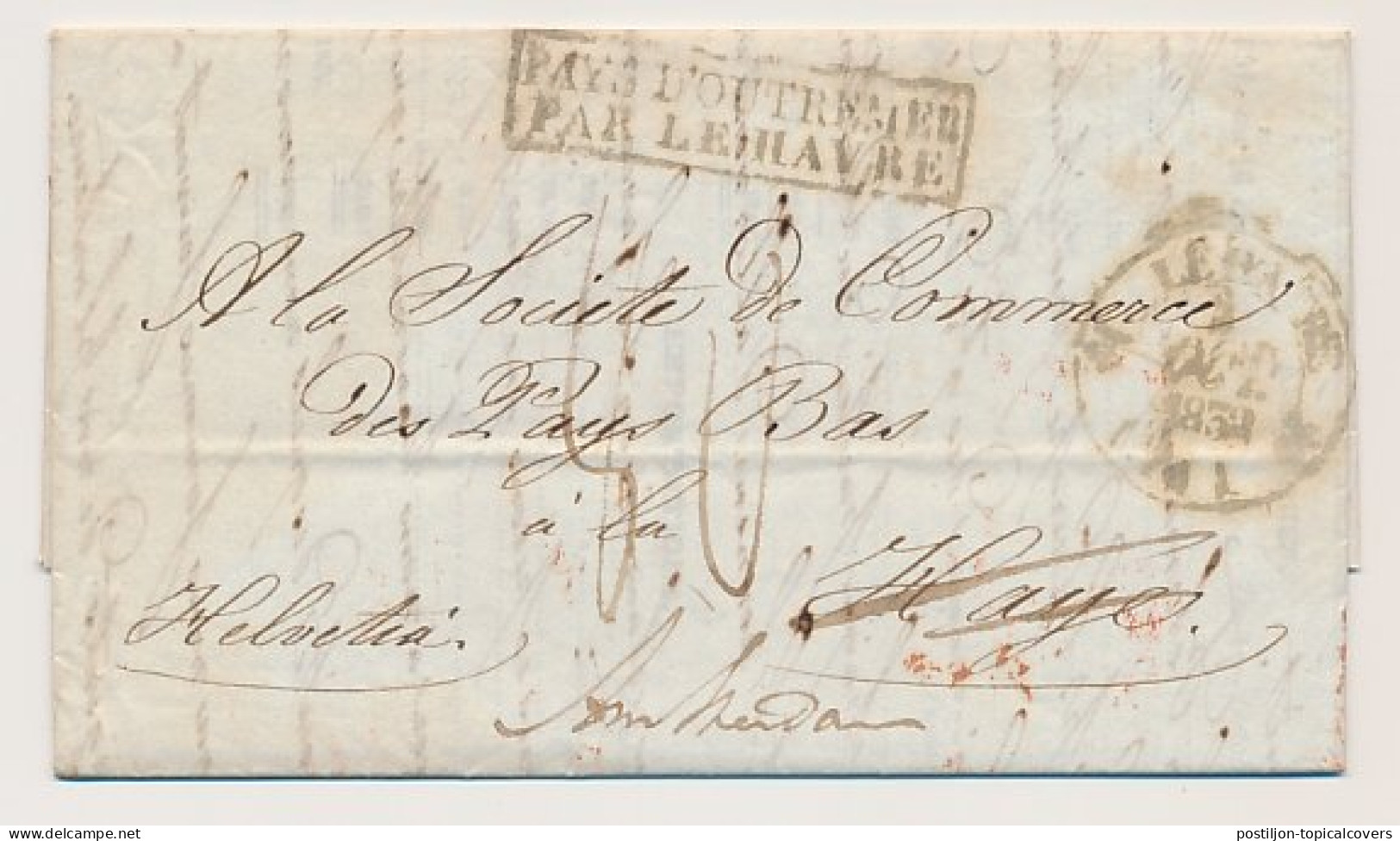 New Orleans USA - Le Havre - DEBOURSE SGRAVENHAGE 1832 - ...-1852 Vorläufer