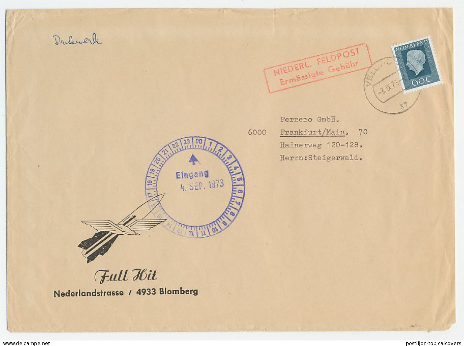 Veldpost Duitsland 1973 - Niederl. Feldpost Ermassigte Gebuhr - Non Classés
