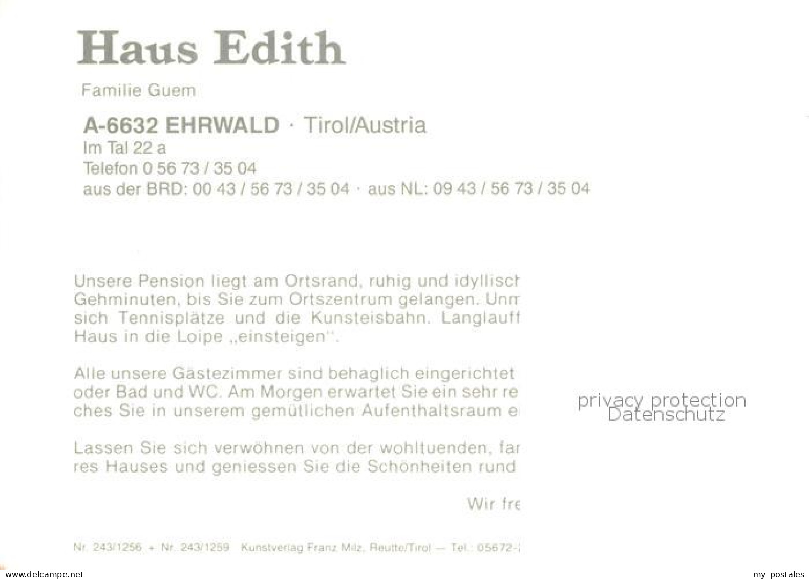 73753264 Ehrwald Tirol Haus Edith Ehrwald Tirol - Sonstige & Ohne Zuordnung