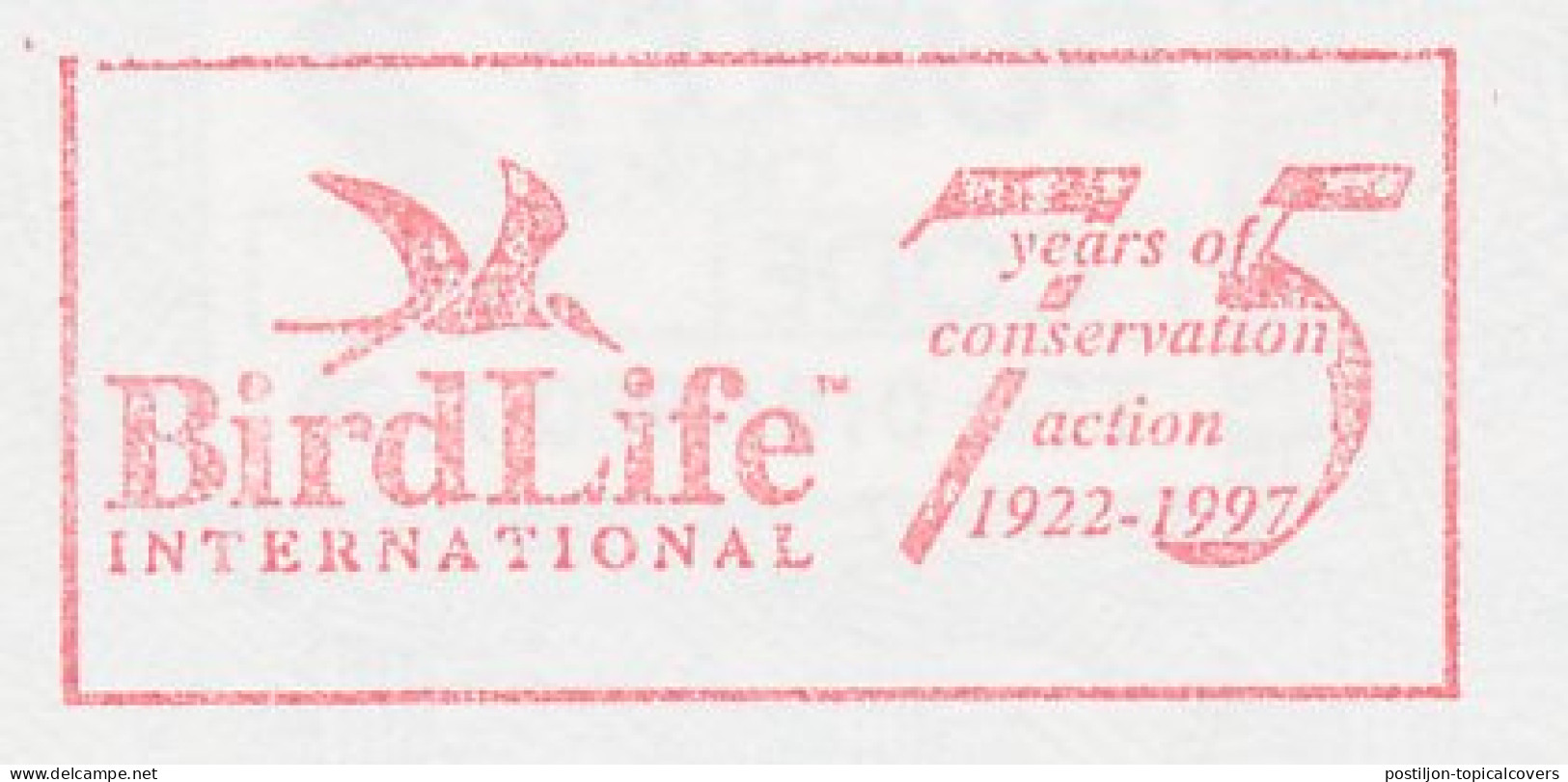 Meter Cut GB / UK 1997 Birdlife - 75 Years Of Conservation Action - Other & Unclassified