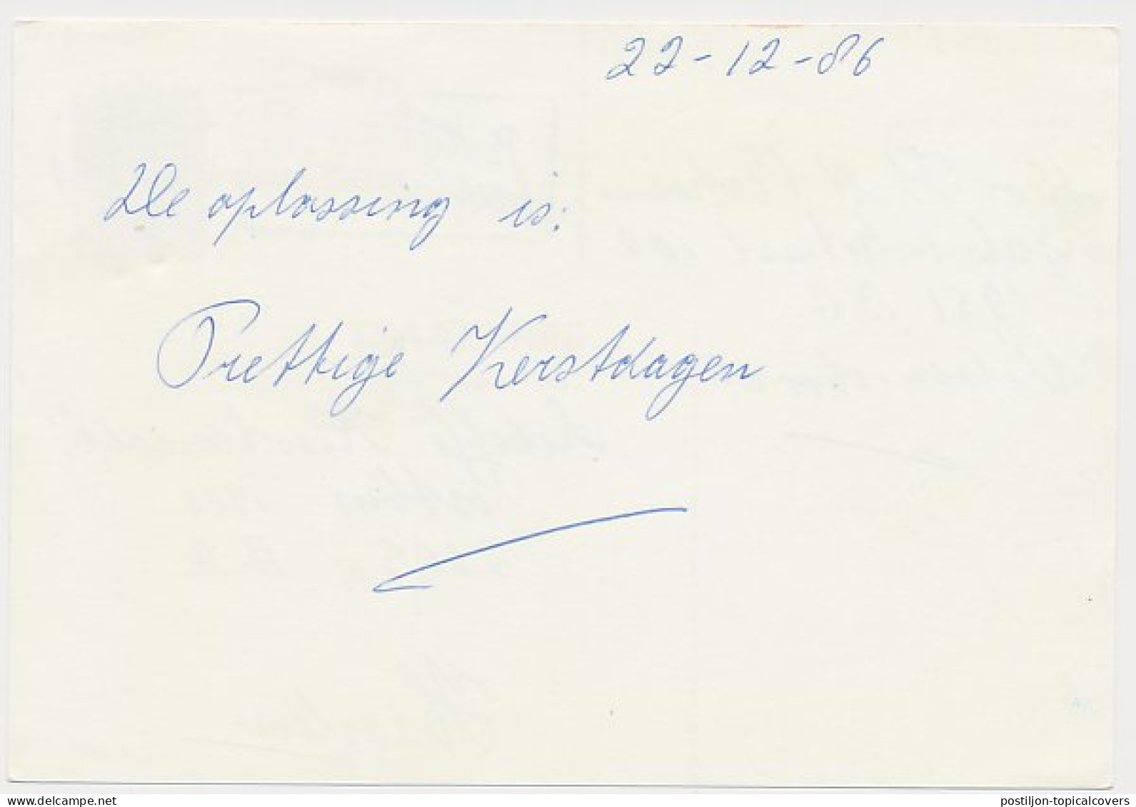 Briefkaart G. 360 / Bijfrankering Velsen - Haarlem 1986 - Postal Stationery