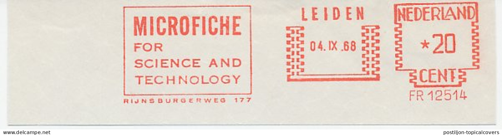 Meter Cut Netherlands 1968 Microfiche - Science And Technology - Autres & Non Classés