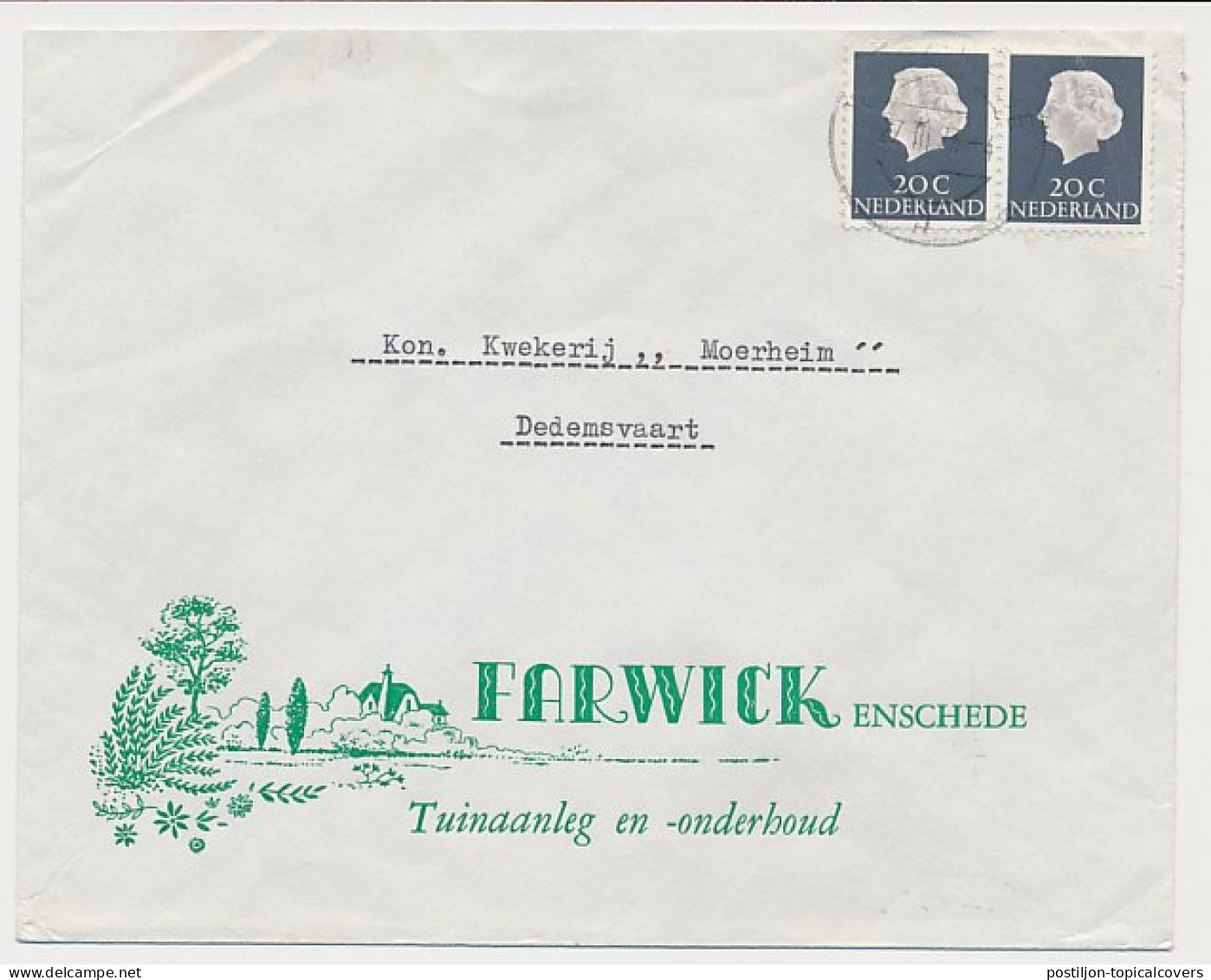 Firma Envelop Enschede 1973 - Tuinaanleg - Ohne Zuordnung