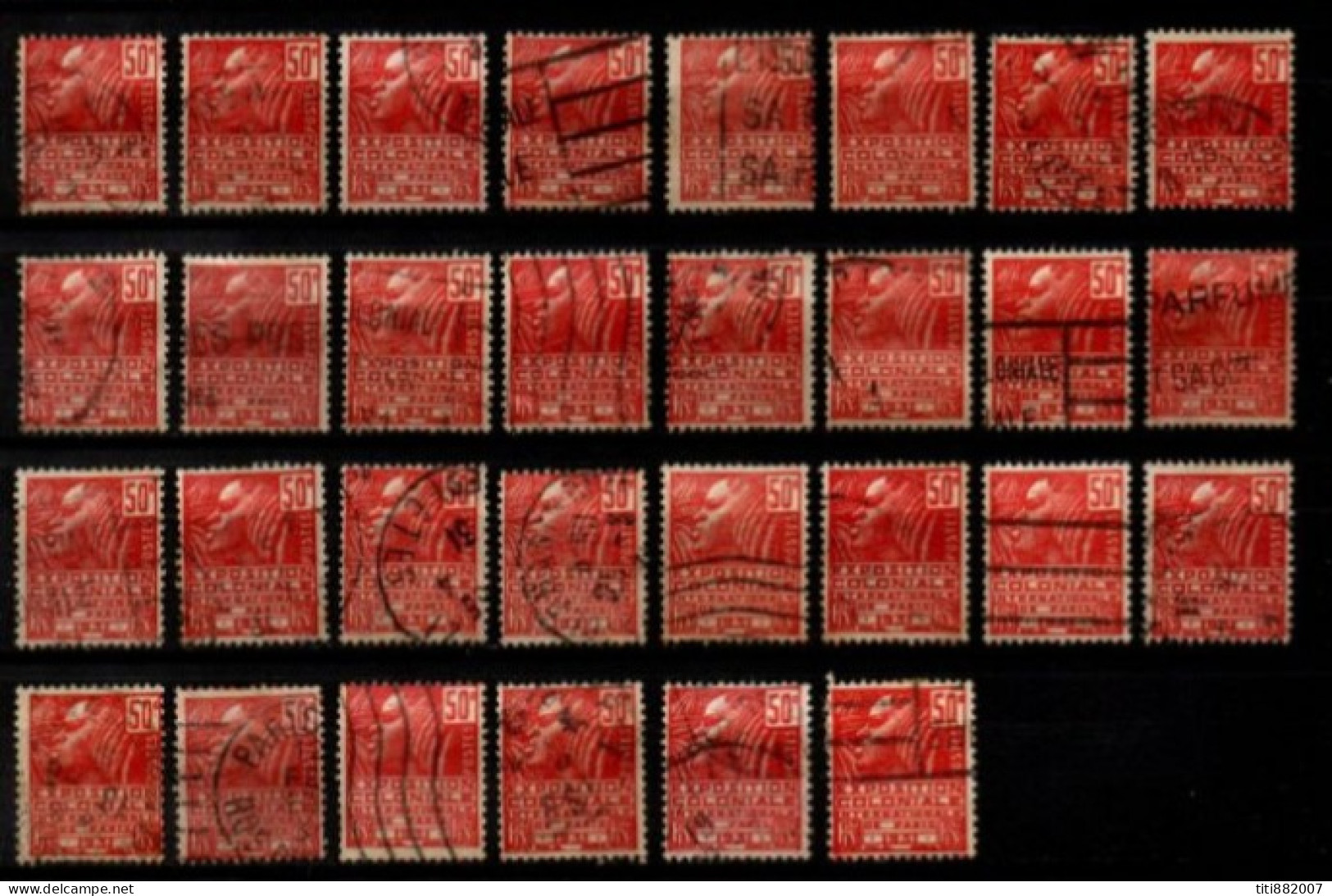 FRANCE   -  1930.  Y&T N° 272.   LOT De 30  Oblitérés Pour étude. - Used Stamps