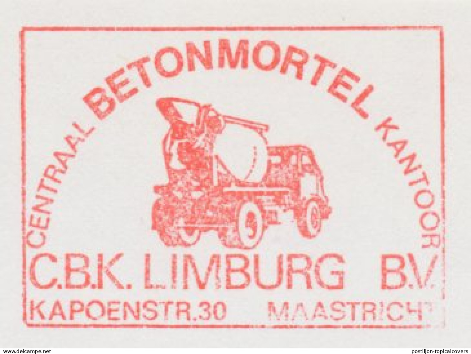 Meter Cut Netherlands 1981 Concrete Truck - Altri & Non Classificati