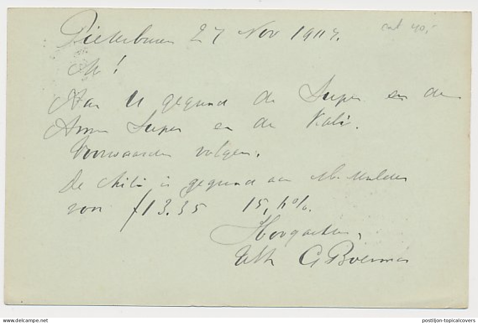 Kleinrondstempel Pieterburen 1907 - Ohne Zuordnung