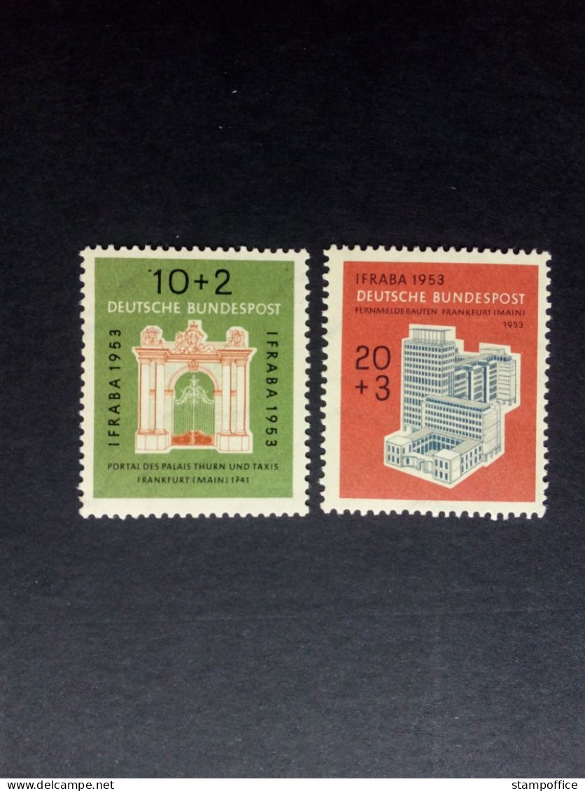 DEUTSCHLAND MI-NR. 171-172 POSTFRISCH(MINT) BRIEFMARKENAUSSTELLUNG IFRABA 1953 FRANKFURT - Ungebraucht