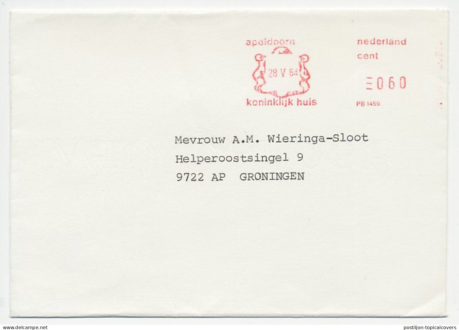 Dienst Koninklijk Huis Apeldoorn - Groningen 1984 - Unclassified