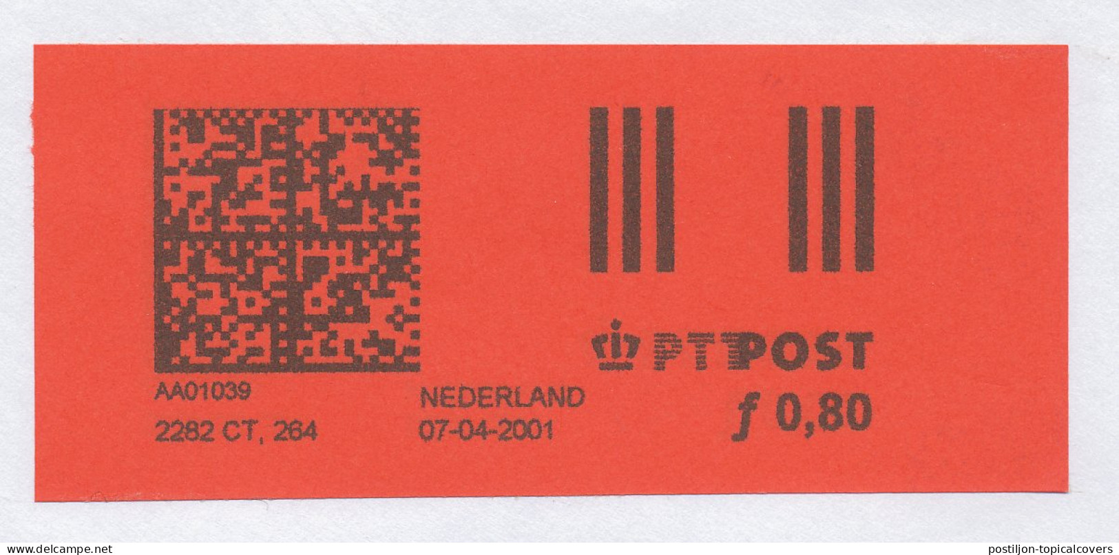 Test / Proof Digital Franking Machine Netherlands 2001  - Automatenmarken [ATM]