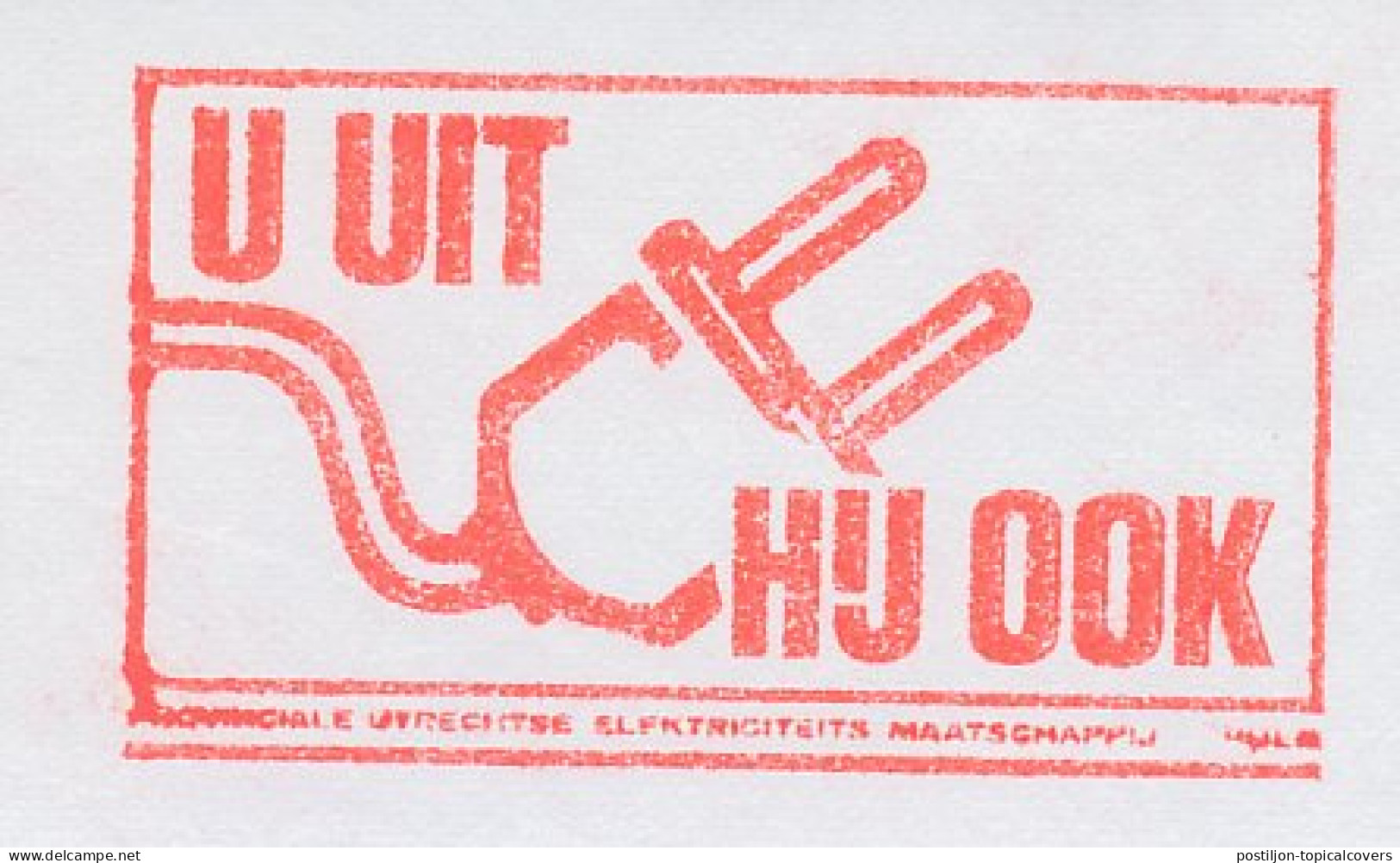 Meter Top Cut Netherlands 1989 Power Plug - You Out He Too - Electricity