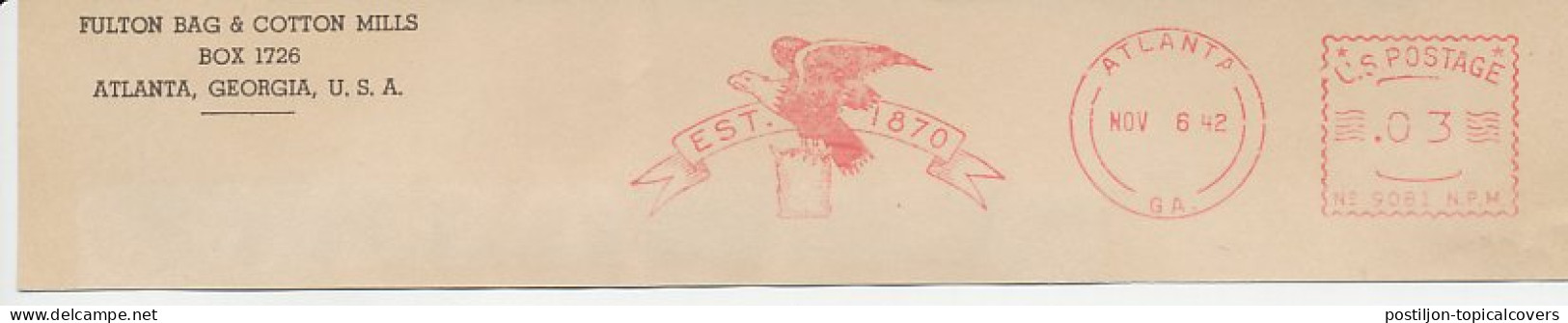 Meter Top Cut USA 1942 Bird Of Prey - Eagle - Autres & Non Classés