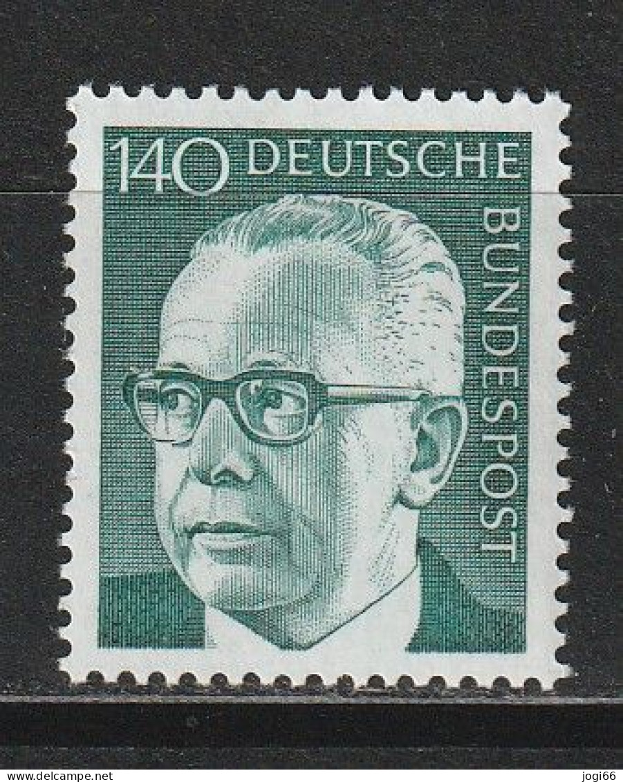Bund Michel 729 Bundespräsident Gustav Heinemann ** - Unused Stamps