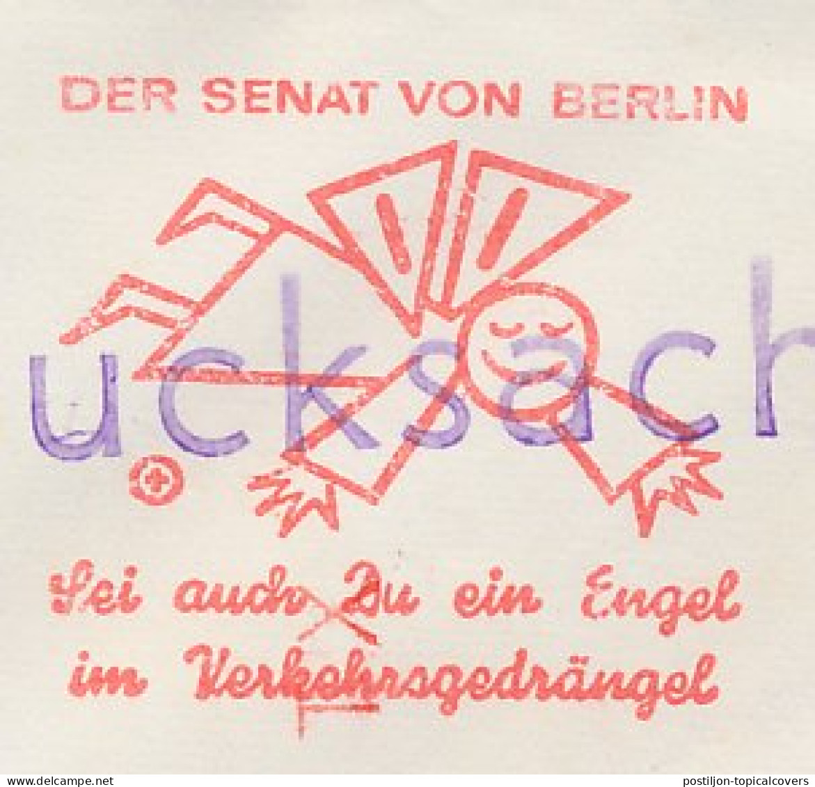 Meter Cover Germany 1967 Be An Angel In Traffic Jam - Other & Unclassified