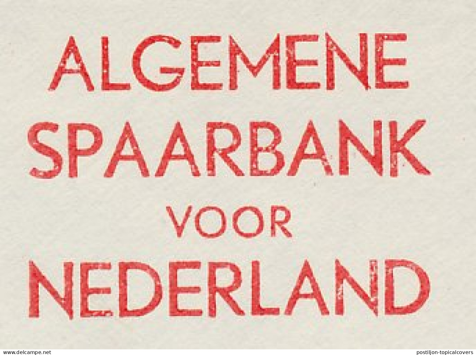 Meter Cover Netherlands 1961 Savings Bank - Squirrel - Sin Clasificación