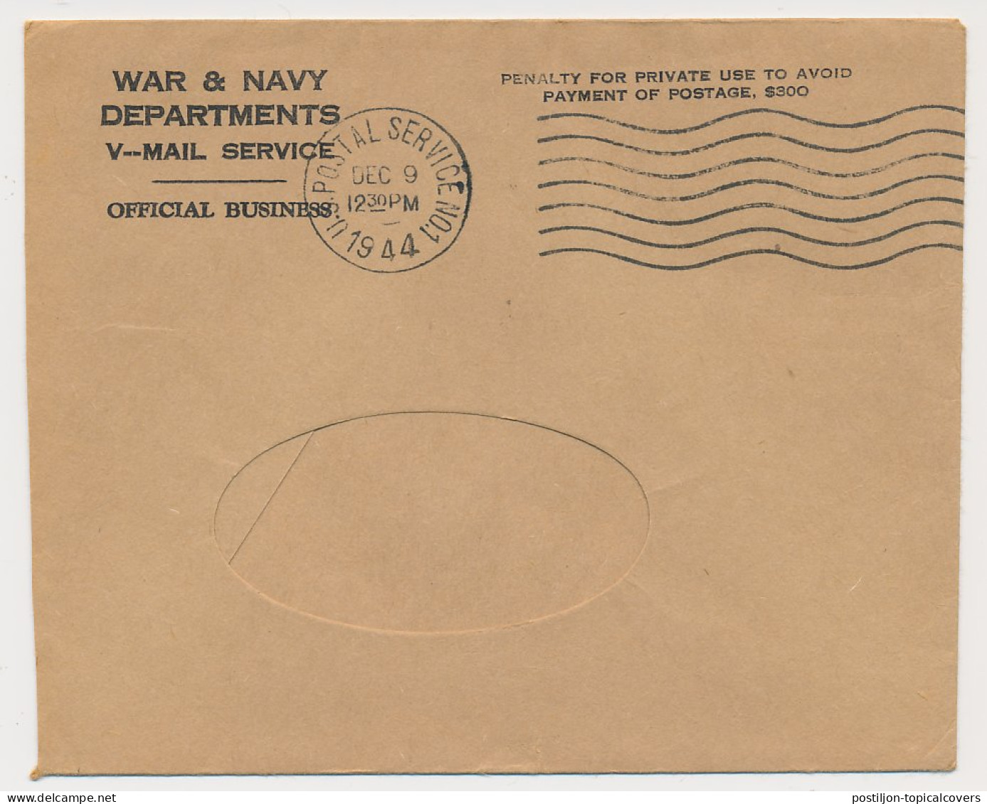 V-Mail To USA 1944 ( With Envelope ) Inbad The Sailor - Bandes Dessinées