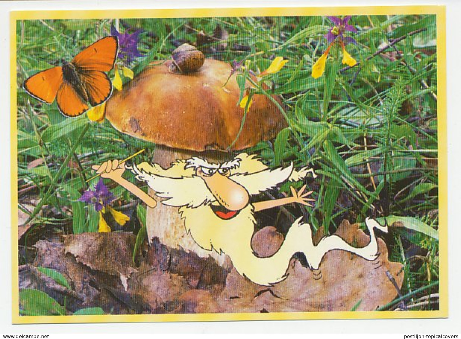 Postal Stationery Russia 2004 Mushroom - Butterfly - Snail - Champignons