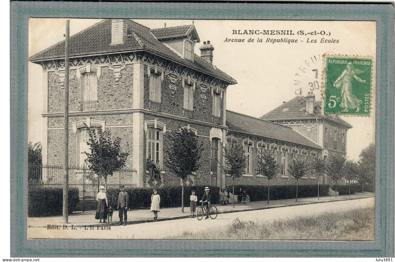 CPA (93) Le BLANC-MESNIL - Aspect De L'avenue De La République Et Des Ecoles En 1916 - Le Blanc-Mesnil