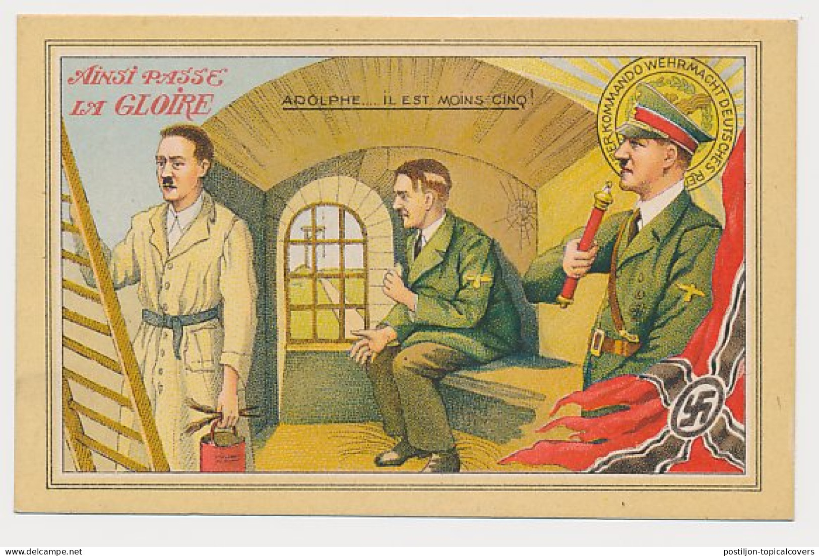 Postcard France Adolf Hitler - 2. Weltkrieg