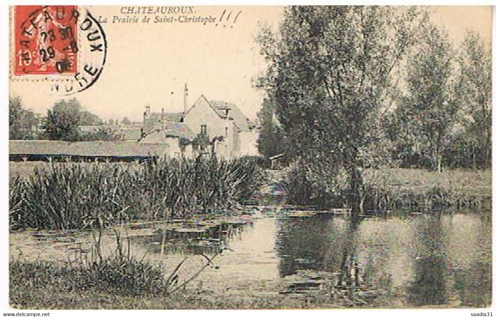 36  CHATEAUROUX  LA PRAIRIE DE SAINT CHRISTOPHE 1908 - Chateauroux