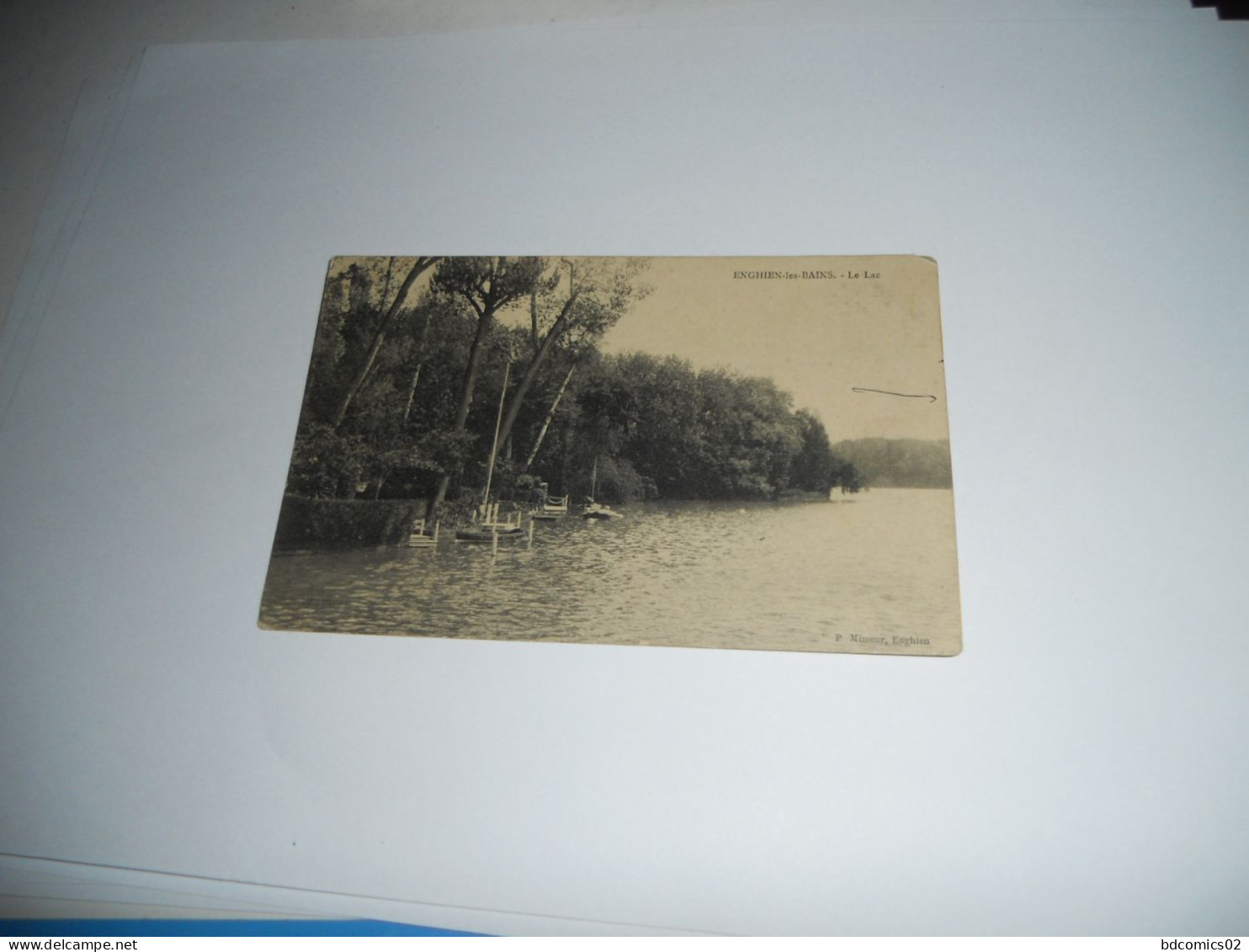 DEP 95 VAL D'OISE CARTE ANCIENNE EN N/BL DE 1912  ENGHIEN LES BAINS  LE LAC  EDIT MIMEUR /BE - Enghien Les Bains