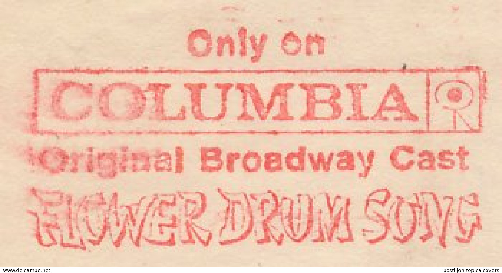 Meter Cut USA 1959 Broadway - Flower Drum Song - Columbia - Teatro