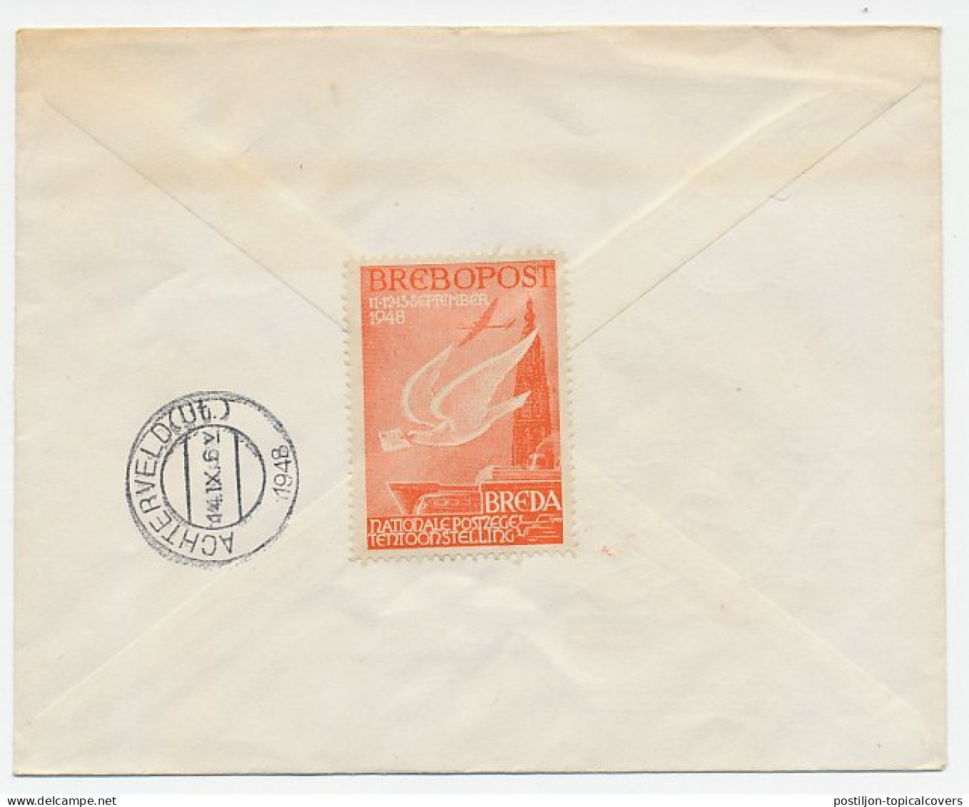 Aangetekend Breda 1948 - Postzegeltentoonstelling Brebopost - Non Classés