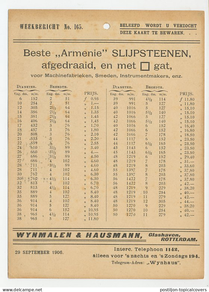 Em. Vurtheim Rotterdam - Delft 1906- Weekbericht - Unclassified