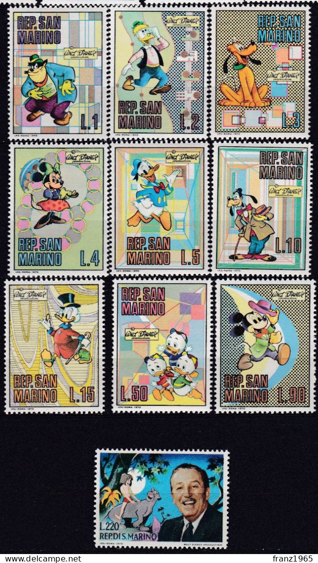 Walt Disney - 1970 - Unused Stamps