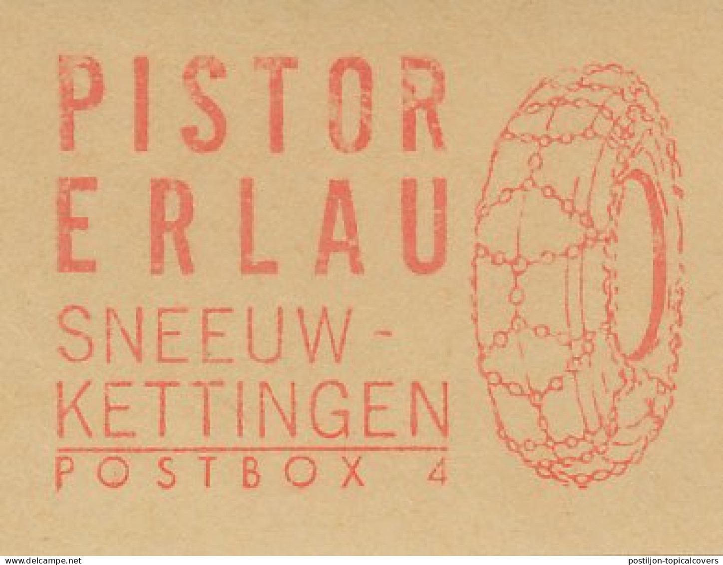 Meter Cut Netherlands 1966 Snow Chain - Car Tire - Winter - Clima & Meteorología