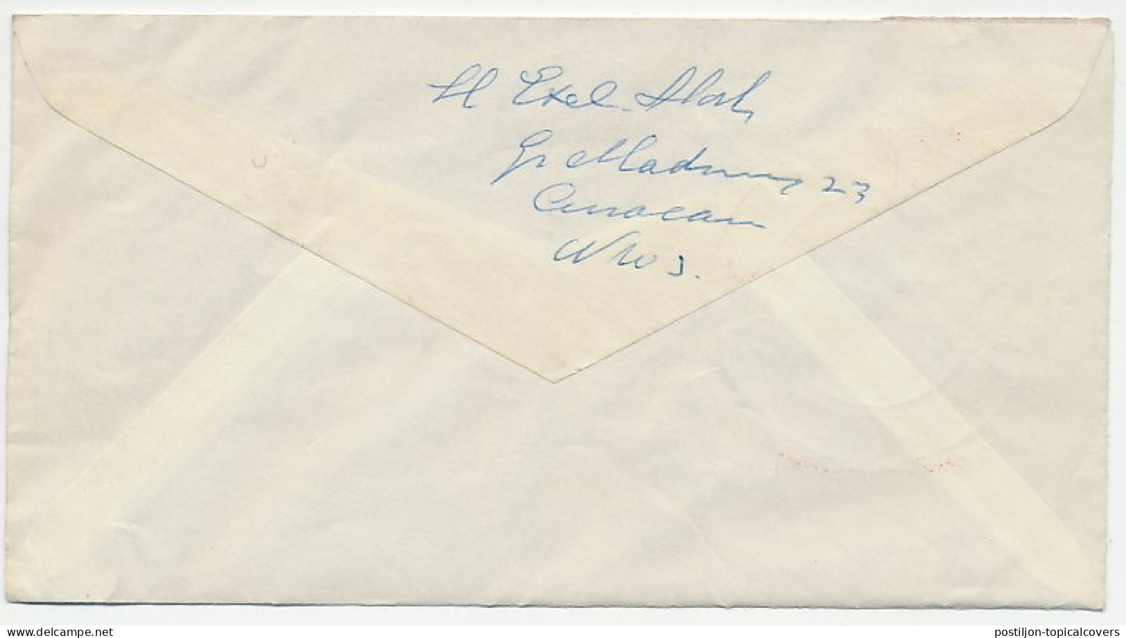 Cover / Postmark Netherlands Antilles 1957 Tourism Windward Islands - Andere & Zonder Classificatie