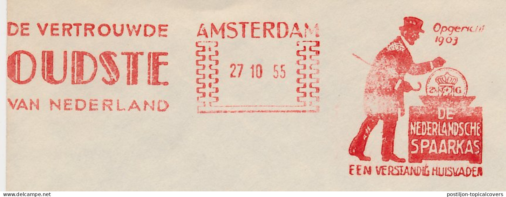 Meter Cover Netherlands 1955 Money Box - Coin - Bank - Ohne Zuordnung