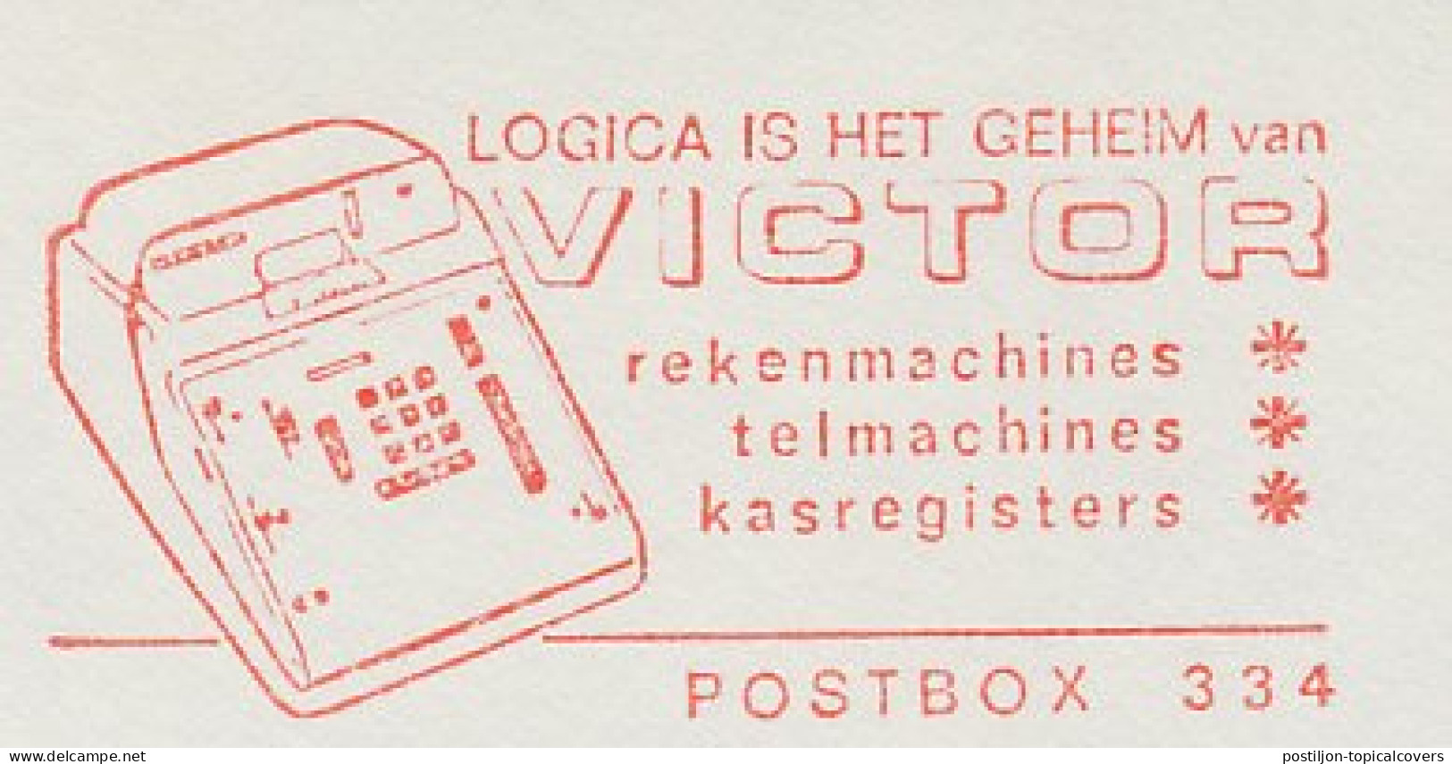 Meter Cut Netherlands 1965 Calculator - Counting Machine - Cash Register - Ohne Zuordnung