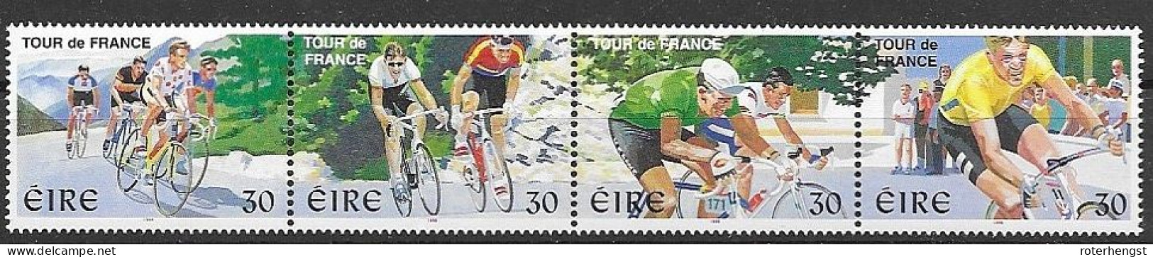 Ireland Mnh ** 1998 Cycling 4 Euros - Nuevos