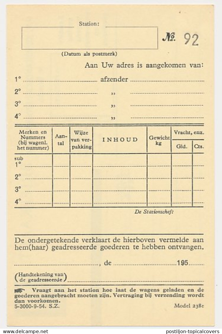 Spoorwegbriefkaart G. NS313 B - Ganzsachen