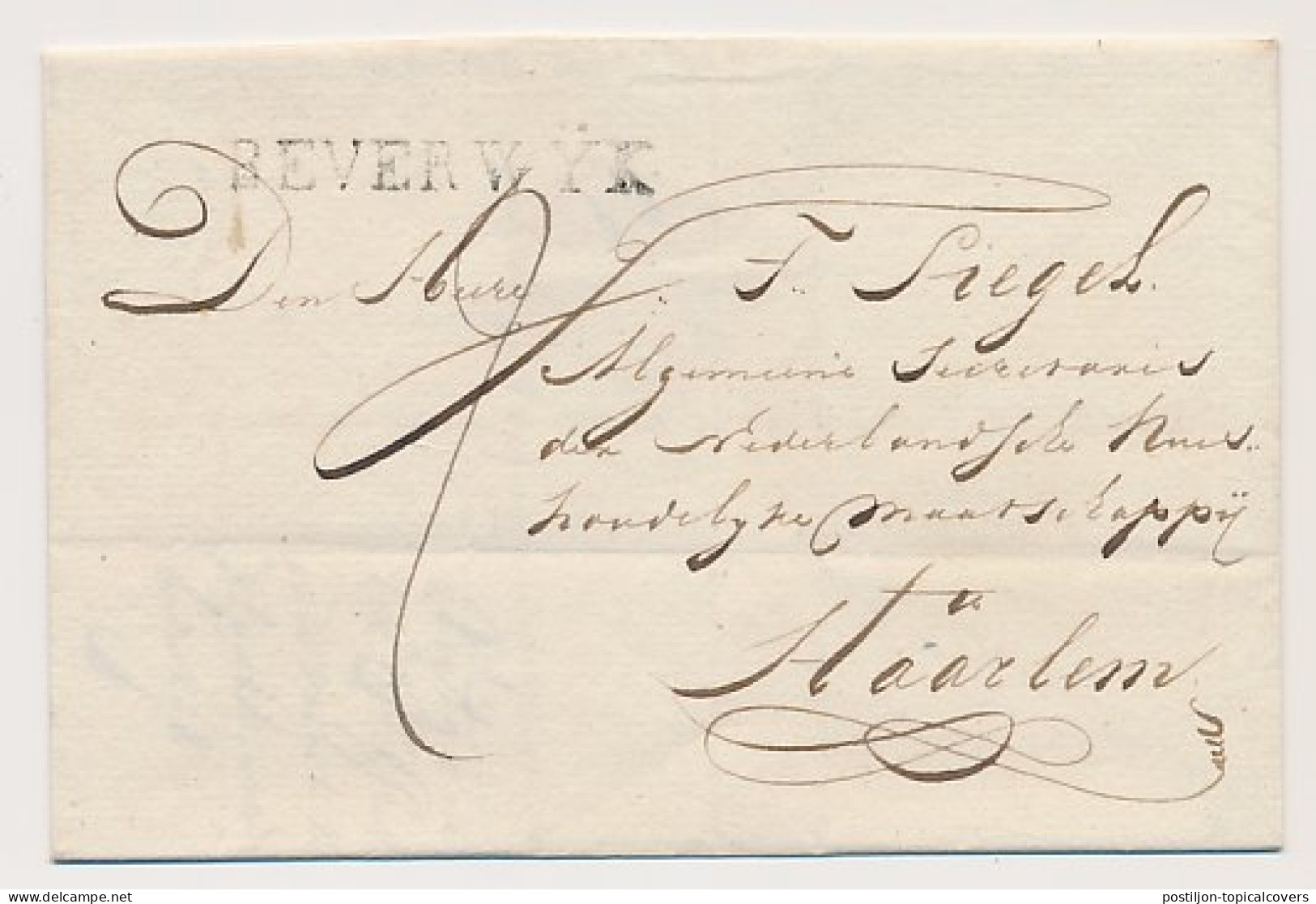 Beverwijk - Haarlem 1826 - ...-1852 Prephilately