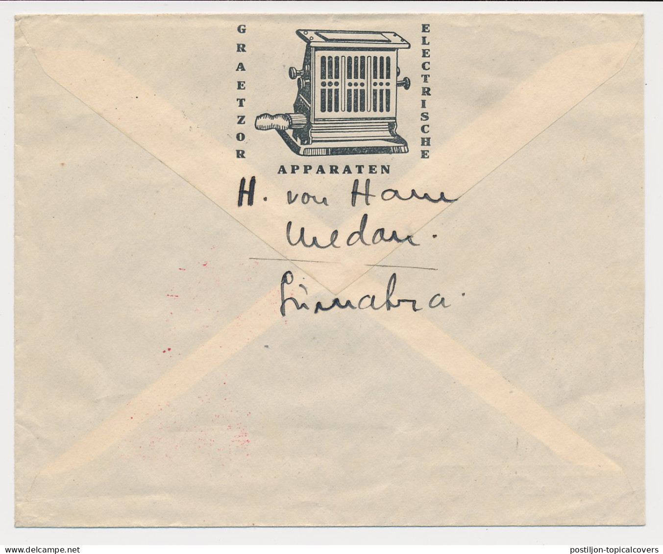 Airmail Cover Batavia Netherlands Indies - Hamburg Germany 1934 - Netherlands Indies