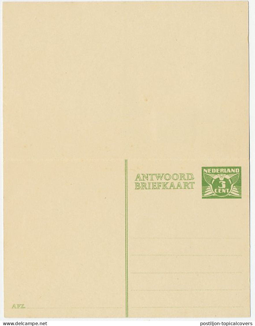 Briefkaart G. 223 / Bijfrankering Gouda - Amsterdam 1941 - Ganzsachen